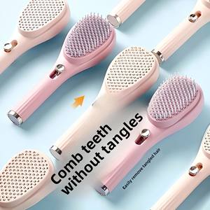 <span class=keywords><strong>Spazzola</strong></span> <span class=keywords><strong>autopulente</strong></span> per capelli da donna con cuscino per massaggio antistatico del cuoio capelluto retrattile nuovo pettine per la cura dei capelli - Product Image 4