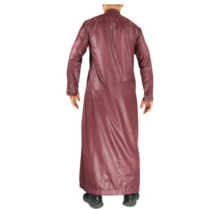 ملابس إسلامية للرجال حديثي الولادة من المصنع بسعر الجملة تصميم جديد مادة لامعة مطرزة طويلة الأكمام للكبار دعم الشرق الأوسط - Product Image 6