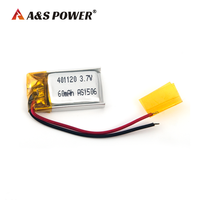 Baterai LiPo 3.7V 60mAh Berkinerja Tinggi untuk Perangkat Sensor IoT