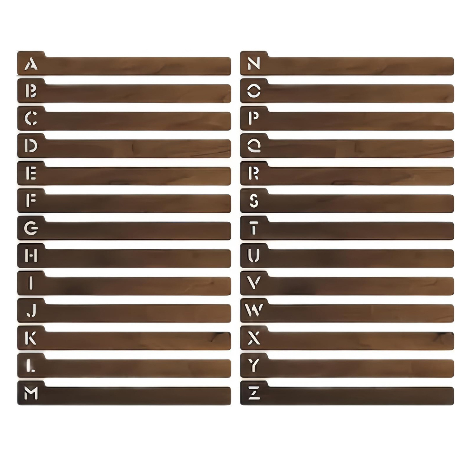 26-letter set (brown)