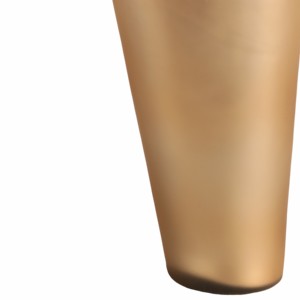 Vaso a forma di bottiglia con decorazione superiore scolpita in metallo dorato, vaso decorativo per fiori per soggiorno, camera da letto, ufficio, tavolo - Product Image 5