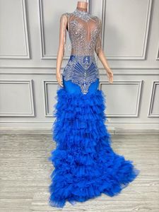 AD2285 Kimshein longue <span class=keywords><strong>robe</strong></span> de soirée élégante robes de bal <span class=keywords><strong>robe</strong></span> à franges gland robes de soirée en cristal - Product Image 2