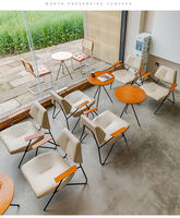 Meubles commerciaux modernes en gros, ensembles de tables et chaises de restaurant, table rectangulaire et ronde, canapé, table en bois massif pour café
