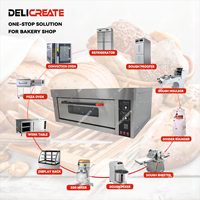 Sortie d'usine à pont unique Mini machine de cuisson commerciale Petit Toster Cookie Pâtisserie Gâteau Croissant Pain français Four à gaz