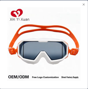 หน้ากากดำน้ำกรอบใหญ่ Xin Yi Xuan ป้องกันฝ้า ป้องกันการกระแทก กระจกนิรภัยกันน้ำ สายรัดปรับได้ ใช้ได้กับทุกประเภท - Product Image 2