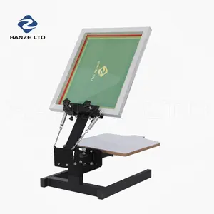 Manual 1 Color 1 Station Silk Screen Printing Machine 1-1 Press DIY T-Shirt Printing