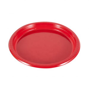 Assiettes jetables bleu foncé <span class=keywords><strong>en</strong></span> plastique rond de couleur unie pour toutes les occasions-pour Noël Pâques Diwali - Product Image 5