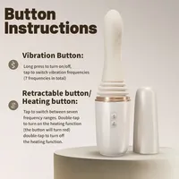 APP-gesteuerter Sexroboter mit Stoßfunktion, 7-stufiger Teleskop-Vibrator, weicher Silikon-Vaginalstimulator, Erotikspielzeug für Frauen