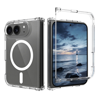 Funda Protectora para iPhone 18 Fold con Borde Elevado para la Cámara, Anillo Magnético Resistente, Compatible con Carga Inalámbrica, Transparente y Anti-caídas