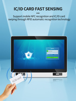 OEM 15.6 & 21.5 pouces J4125 I5 I7 Win Linux écran tactile industriel sans ventilateur tout-en-un panneau PC RFID NFC QR pour usage industriel