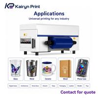 Impresora UV DTF BD3-300 de 300 mm con 1 Cabezal DX7, Tinta UV CMYKW para Impresión de Etiquetas de Cristal, Adhesivos, Vidrio, Metal, Azulejos y Calcomanías