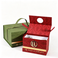Boîte cadeau rigide de luxe biodégradable, recyclable et réutilisable pour mariage, fête, cadeaux de demoiselles d'honneur, bonbons, chocolat, bougies