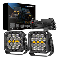 Phare de travail LED 4 pouces 39W 2495LM Blanc Jaune Spot DRL Phare de conduite tout-terrain IP68 Étanche Cherokee XJ Pajero Wrangler TJ