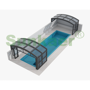 Couverture extérieure imperméable personnalisée d'écumoire électrique de couverture de <span class=keywords><strong>piscine</strong></span> à lattes de polycarbonate pour des bobines de couvertures de <span class=keywords><strong>piscine</strong></span> de piscines souterraines - Product Image 4
