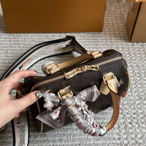 Sacs bandoulière Boston de luxe haut de gamme pour femmes 2025 avec logo imprimé rétro, sac à main supérieur, sac Boston en forme d'oreiller pour dames - Product Image 5