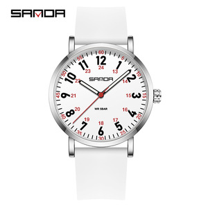 Reloj de Cuarzo SANDA para Hombre, Ultrafino de 42.5MM, Resistente al Agua, con Esfera Luminosa Grande y Correa de Silicona, Cronometraje Preciso, Reloj de Pulsera Casual - Product Image 2