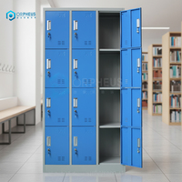 Armoire vestiaire industrielle en métal à 12 portes pour salle de sport, casier de vestiaire pour équipement français