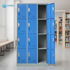 Armoire vestiaire industrielle en métal à 12 portes pour salle de sport, casier de vestiaire pour équipement français - Product Image 2