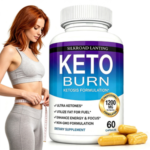 Capsules Keto Burn 1200 mg par Portion, Formulation Cétogène, Sans OGM, Complément Alimentaire, Soutien Énergétique et Concentration, 60 Comprimés - Product Image 1