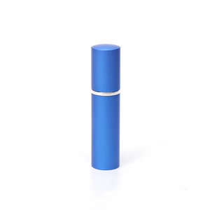 Flacon de parfum à tête plate de 5 ml, extérieur en aluminium, intérieur en verre, vaporisateur cosmétique portable, sous-flacons en vrac - Product Image 1