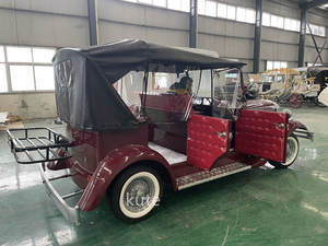 Voiture électrique rétro vintage 4 places, couleur personnalisée en usine, pour cérémonie de mariage et visites de parcs - Product Image 4