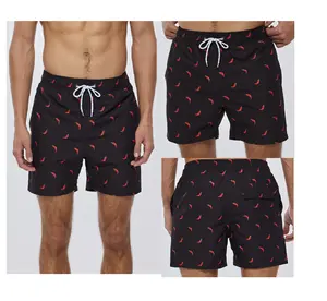 Etiqueta personalizada homens calções de banho calções praia para homens swimwear pant impressões banho shorts