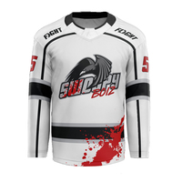 Fabricant d'équipement d'origine Maillot et chaussettes de hockey unisexe en polyester Vente en gros impression européenne par sublimation pour les équipes de hockey sur glace pour adultes