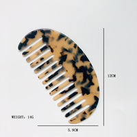 Antistatischer 2,5 mm Dicke Tortoiseshell-Haarbürstenkamm hochwertiger Acetat-Haarkamm für Damen