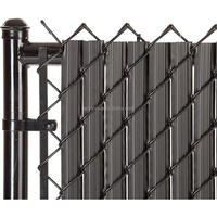 Clôture de jardin en treillis métallique galvanisé à lames PVC, faible entretien, pour usage résidentiel et commercial, rouleau de clôture de périmètre pour cour arrière