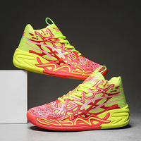 Bottes d'entraînement de basket-ball montantes à la mode pour les jeunes chaussures de sport d'hiver transfrontalières conception en maille de canard mandarin respirant