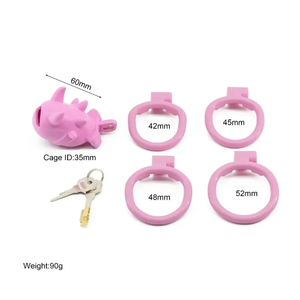 Nouvelle cage de chasteté masculine Démones et anges Verrou de chasteté personnalisé Sissy avec cage à pénis de 4 tailles Jouets sexuels pour hommes Sex Toi pour homme18 - Product Image 3