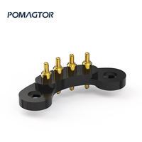 Conector Magnético de 5 Pines IP67 USB Macho Hembra SMT de Latón, Conector Pogo Pin Electrónico Médico Industrial 12V 2A PA46 30000 Usos