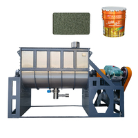 Équipement de production de mélangeur de peinture en pierre véritable de 5 tonnes Machine de traitement de peinture de puce de roche d'art