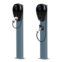 ISO15118 Enchufe y carga Venta al por mayor EV Poste de carga Tipo 2 Montaje en pared AC EV Cargador 7kW EV Cargador de pared 22kW