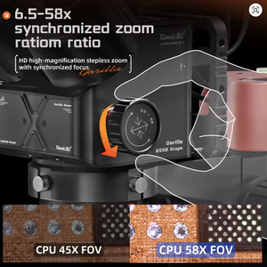 Qianli 6558 GORILLA trinocular tập trung có thể điều chỉnh kính hiển vi khúc xạ 6.5x ~ 58x độ nét cao cho sửa chữa thí nghiệm y học - Product Image 6
