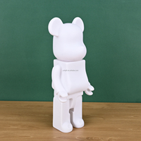 Offre Spéciale Figurine d'ours en briques blanches en résine DIY 27cm 35cm 50cm, Ours en blocs de construction pour les réunions de famille