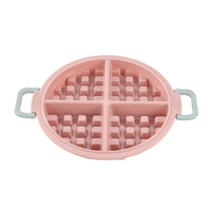 Grand moule à gâteau rond réutilisable <span class=keywords><strong>en</strong></span> <span class=keywords><strong>silicone</strong></span> pour <span class=keywords><strong>gaufrier</strong></span> grillé au four pour dessert et moules à chocolat pour la cuisson des gaufres - Product Image 1