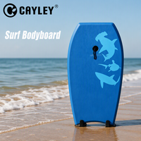 Bodyboard léger à motif requin, planche de surf en XPE, EPS, HDPE pour la plage et les sports nautiques, impression personnalisée disponible