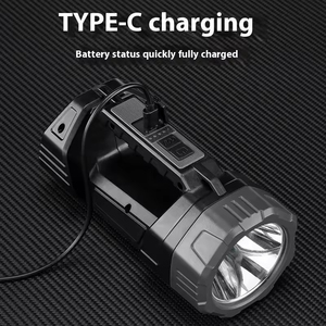 Lampe torche multifonctionnelle à LED blanche ultra-lumineuse de haute qualité, longue portée, rechargeable par USB, longue durée de vie, zoom extérieur - Product Image 6
