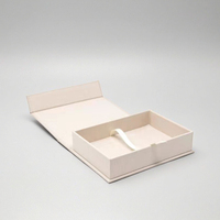 Boîte cadeau écologique haut de gamme réutilisable et personnalisable avec cadre photo magnétique à fentes et doublure en éponge pour emballage cadeau