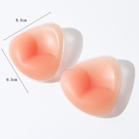 Insertos acolchados impermeables y cómodos para trajes de baño deportivos con forma de corazón para mujer |   2 Pares de Copas de Bikini con Borde Cosido y Efecto Push-Up, Lavables a Mano