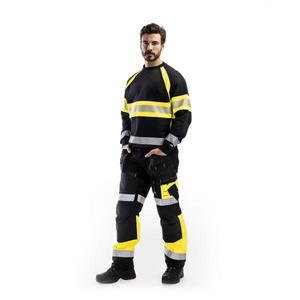 BLAKLADER-Pull haute visibilité 335911589933XXXL Noir/Jaune-EAN 7330509467282 HI-VIS WORKWEAR - Product Image 3