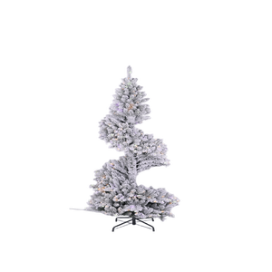 Decoración de árbol de Navidad resistente a la intemperie con alimentación USB LED de 8 pies, pino PE de PVC Artificial iluminado respetuoso con el medio ambiente - Product Image 3