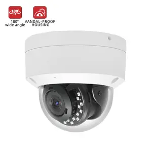 5MP Mini 180 derece POE Dome IP güvenlik kamerası 2.1mm geniş açı lens açık gece görüş su geçirmez güvenlik IP ağ kamerası 4K