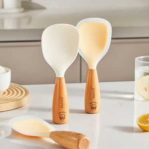 Atacado Non-Stick Silicone Cozinha Cozinhando Colheres De Arroz Utensílios De Restaurante De Borracha De Alta Classificação Para Uso De Cozinha Doméstica Amostra Grátis - Product Image 6