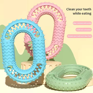 Dayanıklı İnteraktif Köpek Çiğneme Oyuncağı TPR Kauçuk Diş Temizleme ve Ödül Dağıtıcı O-Ring - Product Image 6