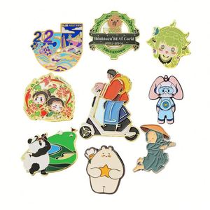 Brooches Metal Durable Gifts Painted Enamel Custom-made Magnetic Corporate Custom Logo <b>Badges</b> for Advertising - Product Image 3