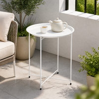 Table d'appoint nordique simple pour salon, design moderne, plateau amovible, table de chevet, table basse ronde en métal pour chambre à coucher