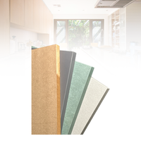 Panneau MDF en mélamine pré-découpé F4 Star Grade résistant au feu 18mm 4x8ft panneau MDF en mélamine de haute qualité pour les projets de bricolage