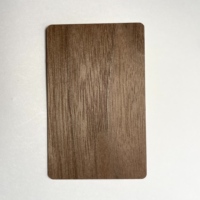 Carte en bois NFC pour entreprise, RFID, logo personnalisé, gravure au laser, carte-clé en bambou, carte d'hôtel